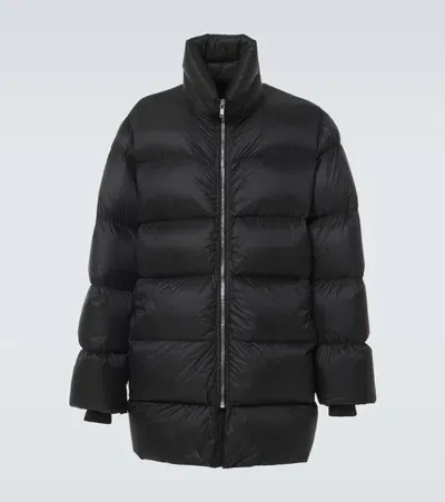 Rick Owens Down Jacket In Black