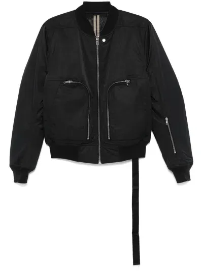 Rick Owens Drkshdw Bauhaus Flight Bomber Jacket In Black