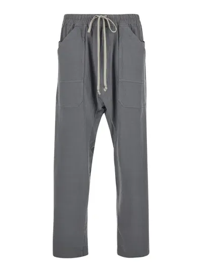 Rick Owens Drkshdw Cargo Drawstring In Grey