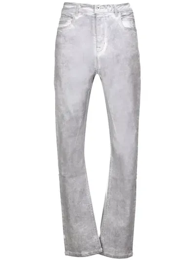 Rick Owens Drkshdw Detroit Cut Jeans In White