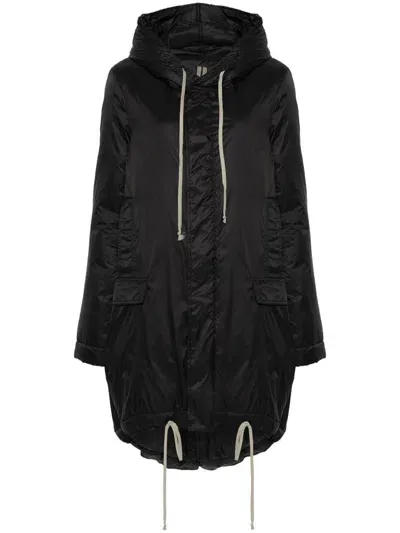 Rick Owens Drkshdw Fishtail Parka In Black