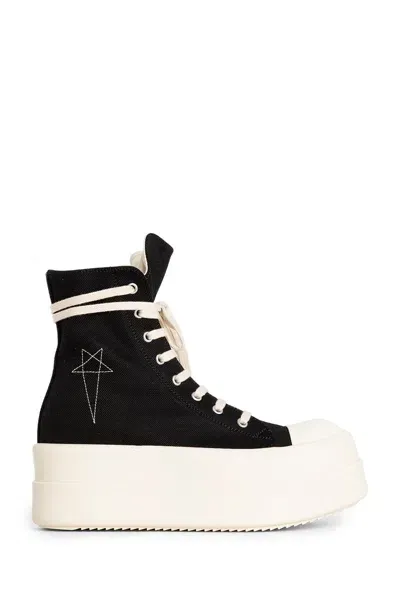 Rick Owens Drkshdw Man Black Sneakers