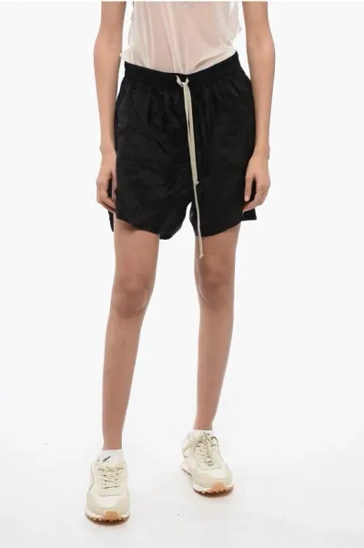 Rick Owens Black Boxer Shorts In 09 Black