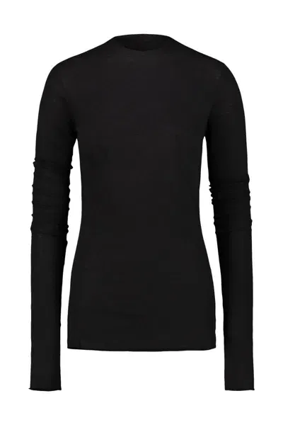 Rick Owens Edfu Top Ls Clothing In Black