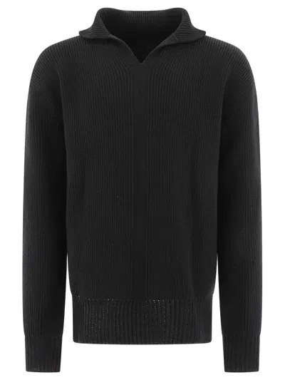 Rick Owens Fisherman Tabard Knitwear Black In 09 Black