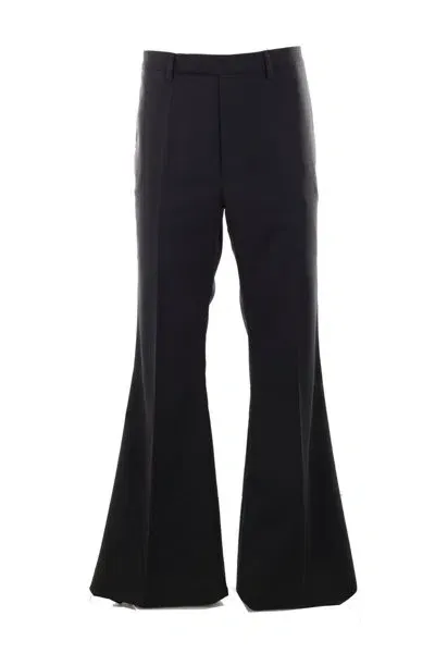 Rick Owens Flared Trousers In Black