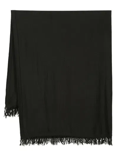 Rick Owens Fringed Scarf In Green