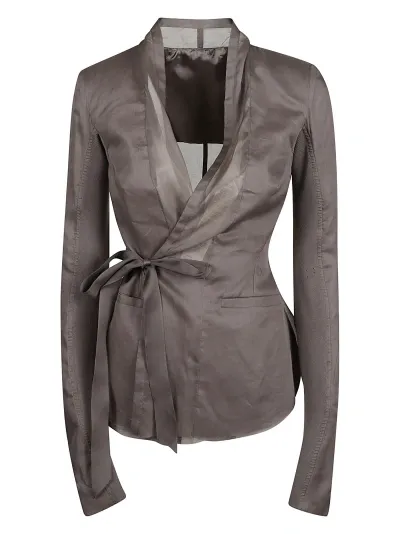 Rick Owens Hollywood Blouse In Powder