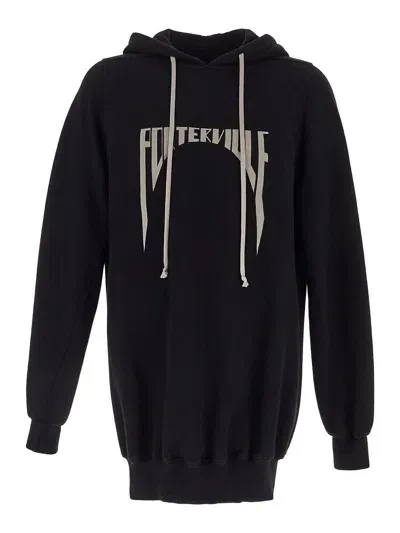 Rick Owens Hoodie Sweatshirt In Black