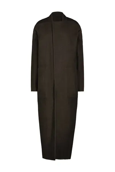 Rick Owens Island Coat In Green