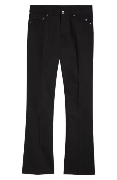 Rick Owens Jim Slim Fit Bootcut Pants In Black