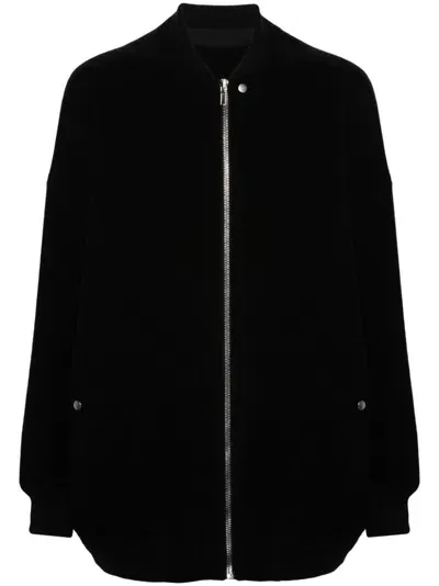 Rick Owens Jumbo Peter Flight Coat In Black