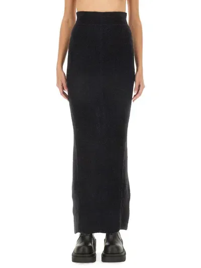 Rick Owens Knit Skirt In Black