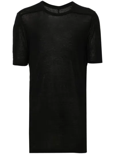 Rick Owens Level T-shirt In Black