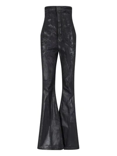 Rick Owens 'lido Runway Dirt Bolan' Bootcut Jeans In Black  