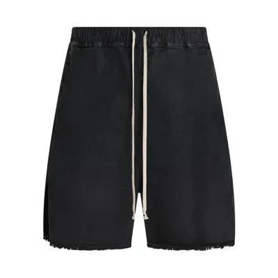 Rick Owens Long Boxers Shorts In Black