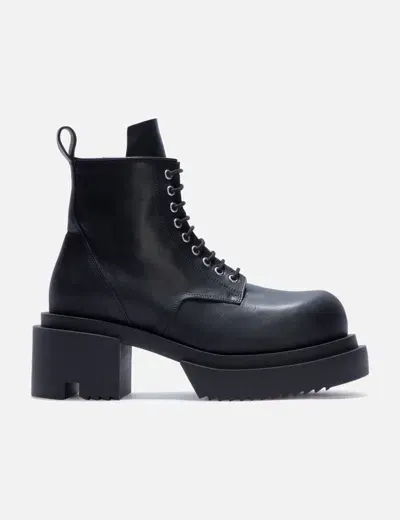 Rick Owens Low Army Bogun Boots In 09 Black