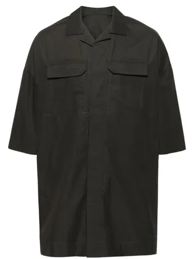 Rick Owens Magnum Tommy Shirt In Grey