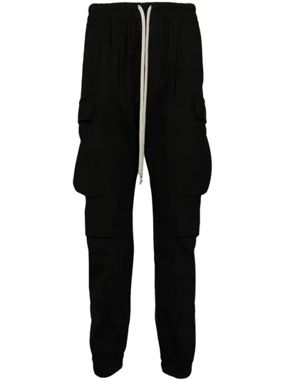 Rick Owens Black Mastodon Cargo Pants