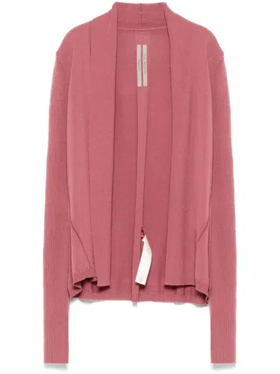 Rick Owens Naska Cardigan In Pink