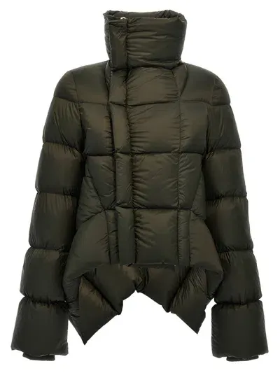 Rick Owens Naska Duvet Down Jacket In Green