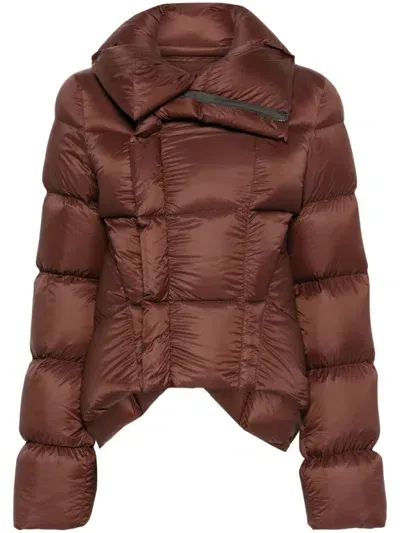 Rick Owens Naska Duvet Jacket In Pink & Purple