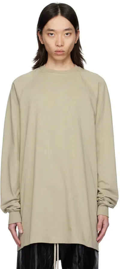 Rick Owens Off-white Porterville Baseball Sweatshirt In 08 Pearl