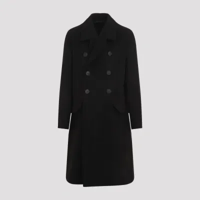 Rick Owens Officer Coat 48 In Black