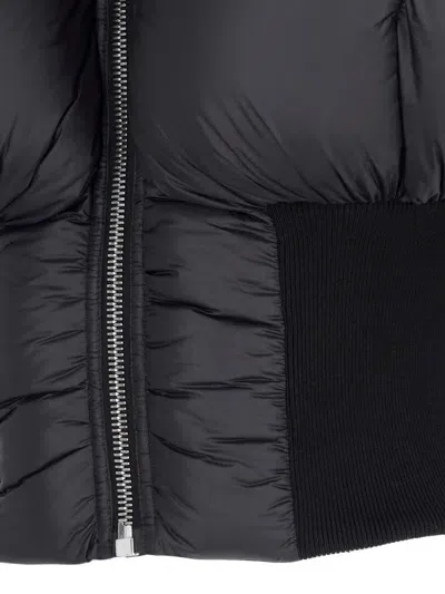 Rick Owens Padded Down Jacket Mini Horus In Black