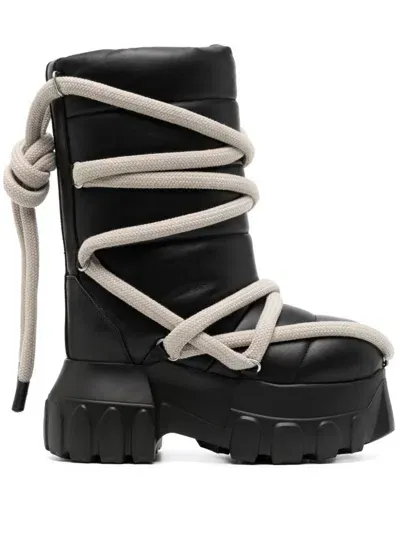 Rick Owens Porterville Lunar Mega Tractor In Black