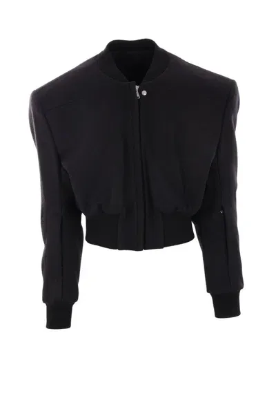 Rick Owens Black Edfu Leather Jacket