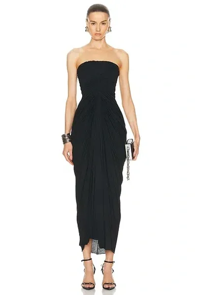 Rick Owens Radiance Bustier Dress In Black