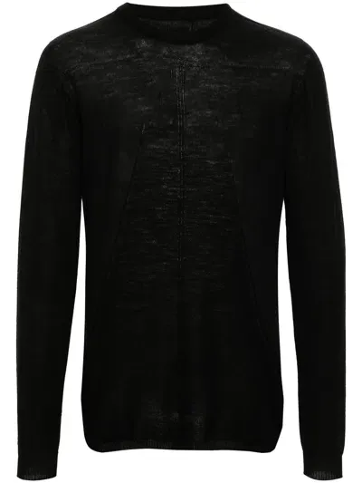 Rick Owens Biker Level Virgin-wool Jumper In Black