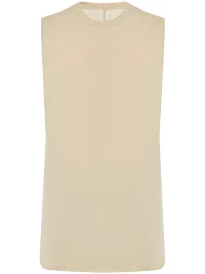 Rick Owens Round-neck Top In Neutrals