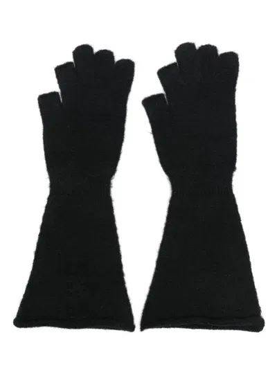 Rick Owens Runway Gloves In Black