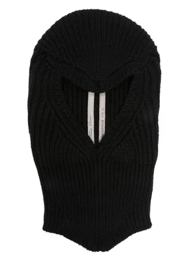 Rick Owens Skull Knit Hat In Black