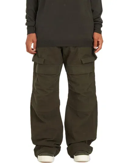 Rick Owens Gray Porterville Stefan Cargo Pants In Green