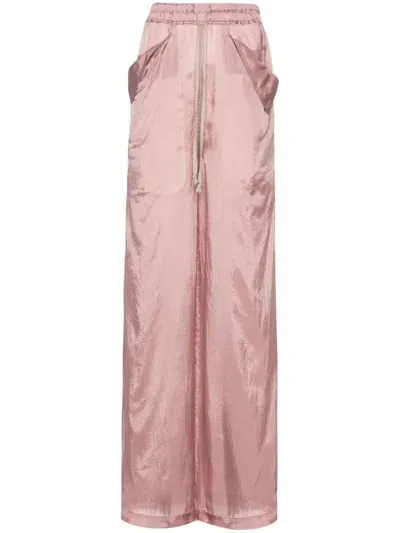 Rick Owens Straight-leg Palazzo Pants In Pink