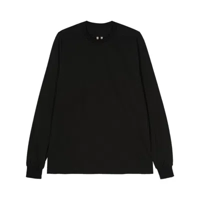 Rick Owens Seam-detail Cotton Sweatshirt In Black