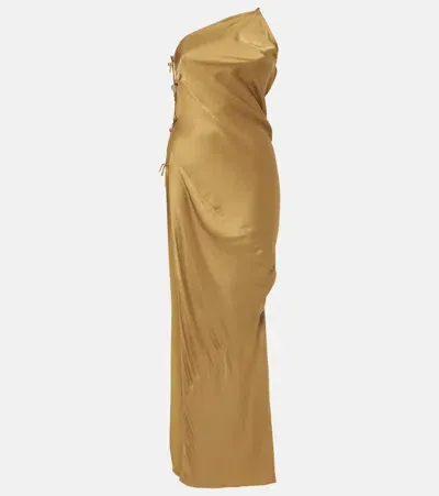 Rick Owens Taco Midi Dress In 62 Honey