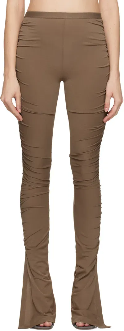 Rick Owens Tan Porterville Svita Leggings In 164 Tan