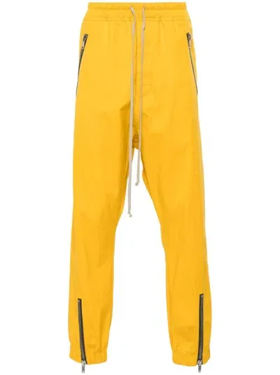 Rick Owens Tecuatl Trousers In Yellow