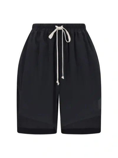 Balenciaga Rick Owens Crepe Boxers Shorts In Black