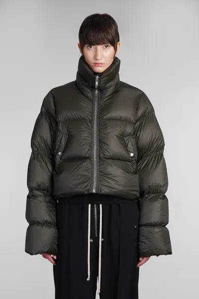 Rick Owens Turtle Jkt Puffer In Green