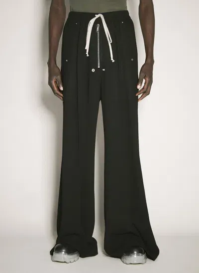 Rick Owens Cargobelas Wide-leg Trousers In Black