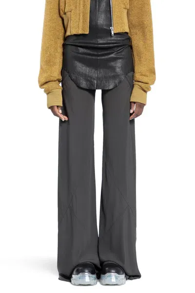 Rick Owens Woman Grey Trousers