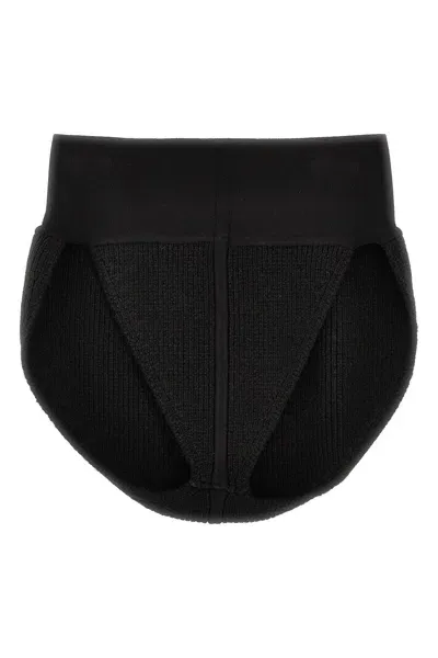 Rick Owens Panties In Cachemire Blend In Black