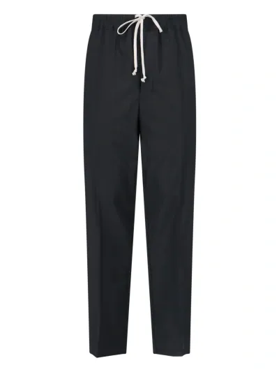 Rick Owens Wool Pants In Black  