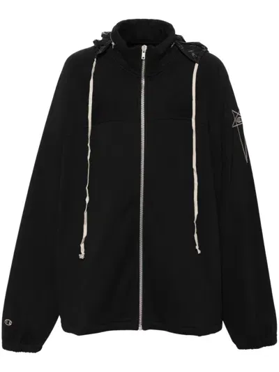 Rick Owens Zip Fastening Sweatshirt In Black