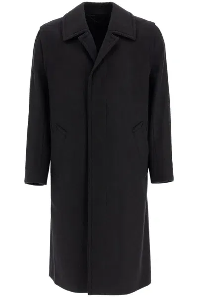 Rier Woolen Loden Coat In Black